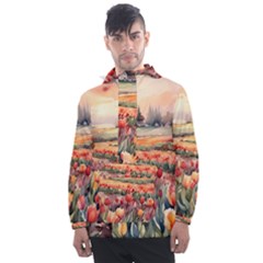 Men s Front Pocket Pullover Windbreaker 