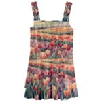 Tulips Field Tree Kids  Layered Skirt Swimsuit