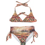 Tulips Field Tree Kids  Classic Bikini Set