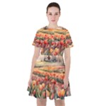 Tulips Field Tree Sailor Dress