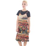 Tulips Field Tree Camis Fishtail Dress