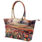 Tulips Field Tree Canvas Shoulder Bag