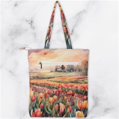 Double Zip Up Tote Bag 