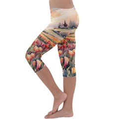 Kids  Lightweight Velour Capri Leggings  