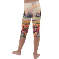 Kids  Lightweight Velour Capri Leggings  