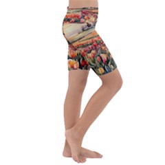 Kids  Lightweight Velour Cropped Yoga Leggings 