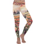 Tulips Field Tree Kids  Lightweight Velour Classic Yoga Leggings