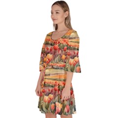 Velour Kimono Dress 