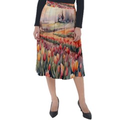 Classic Velour Midi Skirt  