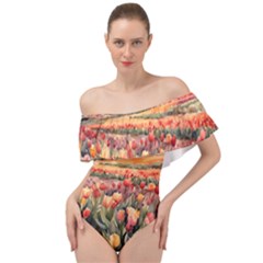 Off Shoulder Velour Bodysuit  