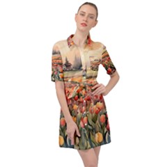 Belted Shirt Dress 