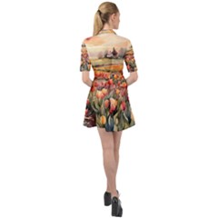 Belted Shirt Dress 