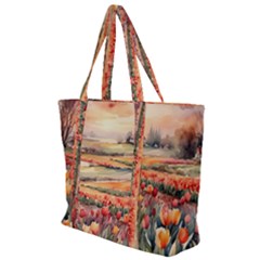 Zip Up Canvas Bag 