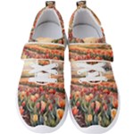 Tulips Field Tree Men s Velcro Strap Shoes