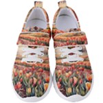 Tulips Field Tree Women s Velcro Strap Shoes