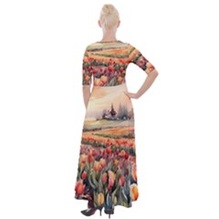 Half Sleeves Maxi Dress 