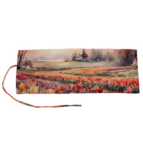 Tulips Field Tree Roll Up Canvas Pencil Holder (S) from ArtsNow.com