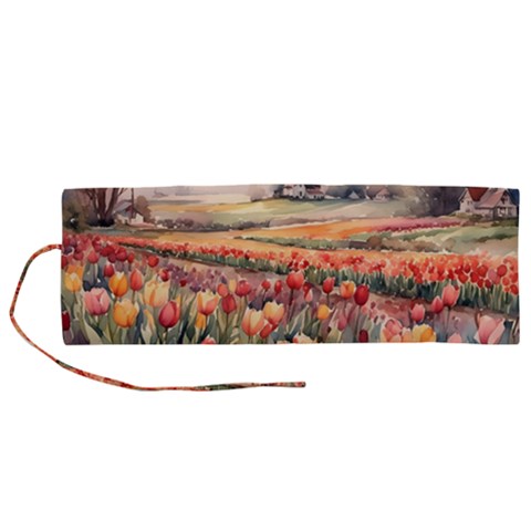 Tulips Field Tree Roll Up Canvas Pencil Holder (M) from ArtsNow.com