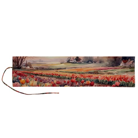 Tulips Field Tree Roll Up Canvas Pencil Holder (L) from ArtsNow.com