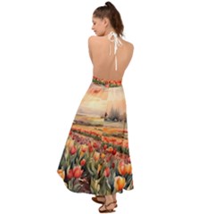 Backless Maxi Beach Dress 