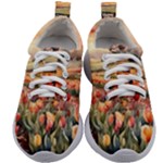 Tulips Field Tree Kids Athletic Shoes