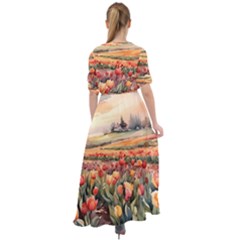 Waist Tie Boho Maxi Dress 
