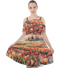 Cut Out Shoulders Dress 