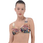Tulips Field Tree Ring Detail Bikini Top