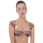 Tulips Field Tree Cap Sleeve Ring Bikini Top