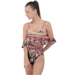 Tulips Field Tree Drape Piece Swimsuit