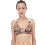 Tulips Field Tree Classic Banded Bikini Top