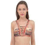 Tulips Field Tree Cage Up Bikini Top