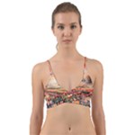 Tulips Field Tree Wrap Around Bikini Top