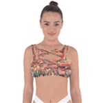Tulips Field Tree Bandaged Up Bikini Top