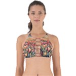 Tulips Field Tree Perfectly Cut Out Bikini Top