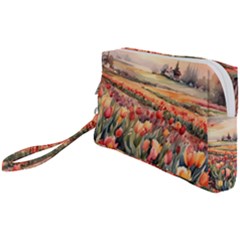 Tulips Field Tree Wristlet Pouch Bag (Small) from ArtsNow.com