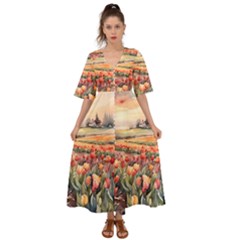 Kimono Sleeve Boho Dress 
