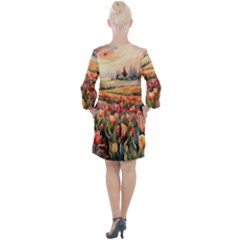 Open Neck Shift Dress 