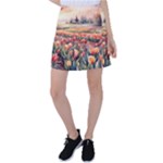 Tulips Field Tree Tennis Skirt