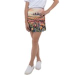 Tulips Field Tree Kids  Tennis Skirt