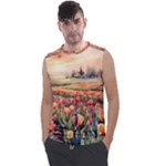 Tulips Field Tree Men s Regular Tank Top