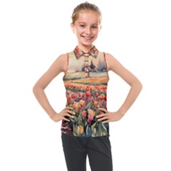 Kids  Sleeveless Polo T-Shirt 