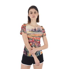 Back Cut Out Sport T-Shirt 