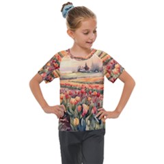 Kids  Mesh Piece T-Shirt 