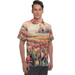 Tulips Field Tree Men s Polo T-Shirt
