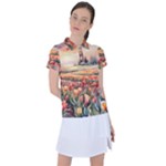 Tulips Field Tree Women s Polo T-Shirt