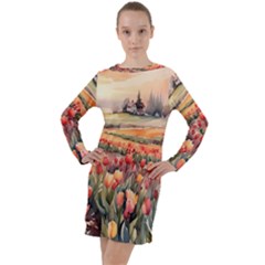 Long Sleeve Hoodie Dress 