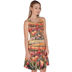 Knee Length Skater Dress With Pockets 