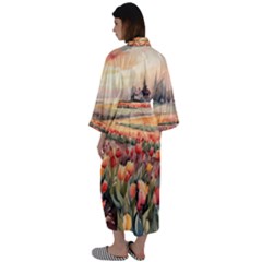 Maxi Satin Kimono 