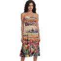 Knee-Length Strapless Bra Top Dress 